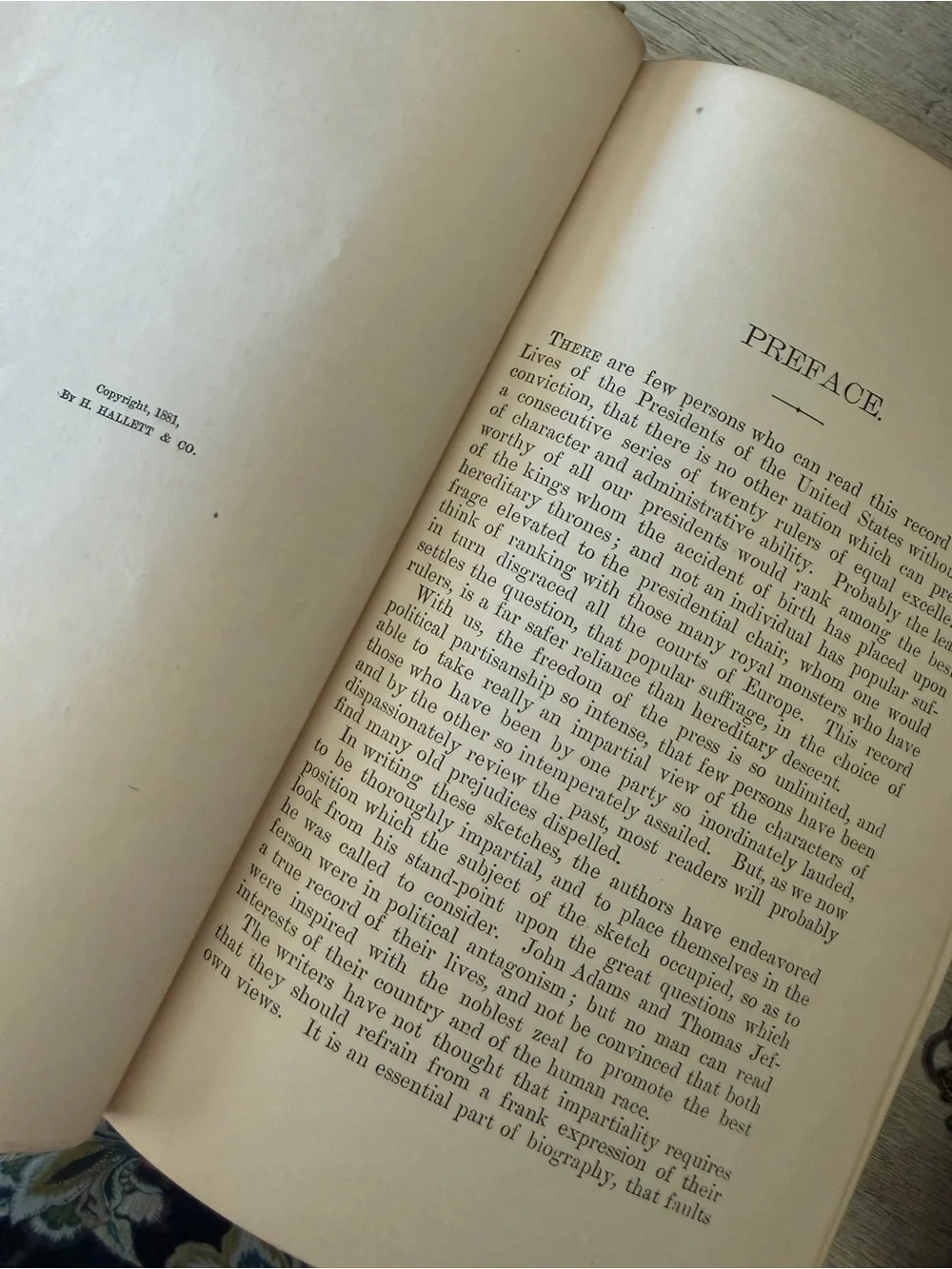 Antique Book - The Presidents of the United States 1881- Rare